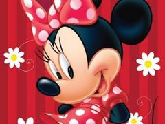 Prosoape pentru copii Disney Minnie Mouse rosu